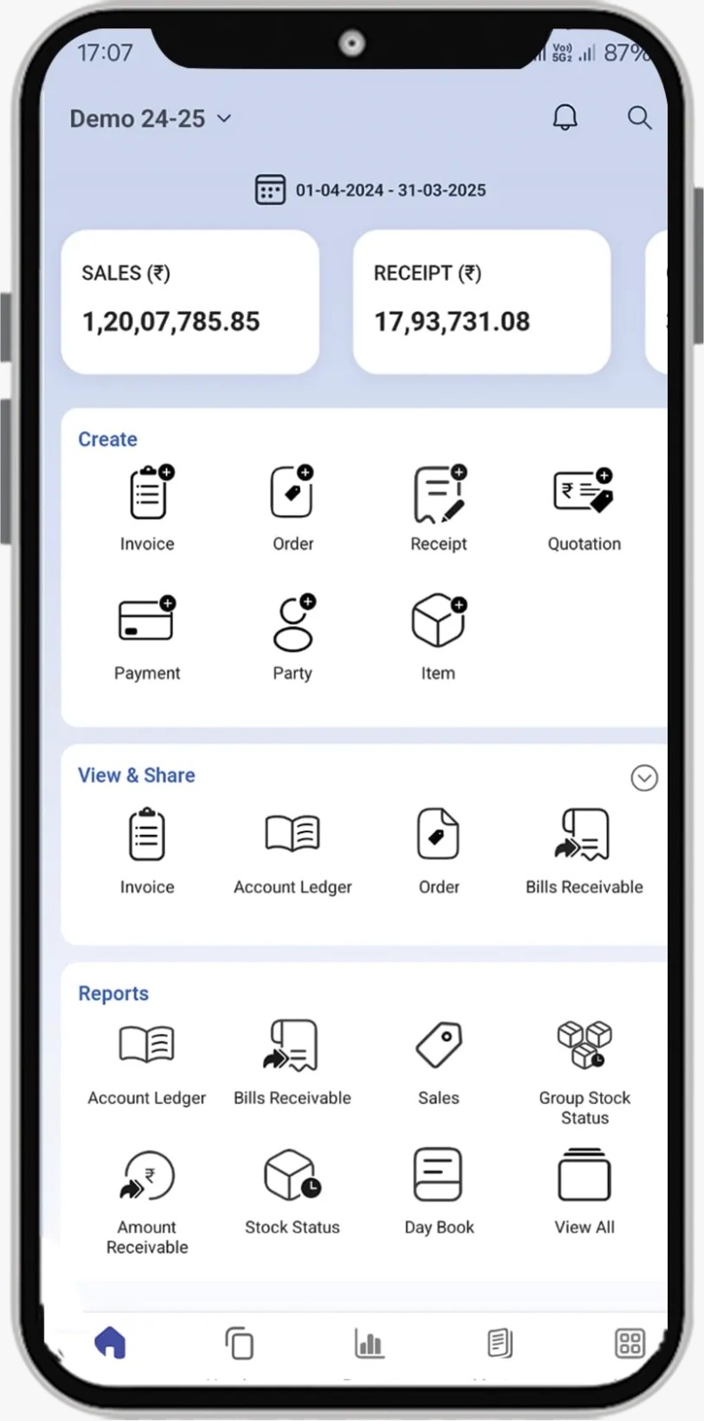 Busy Mobile App screenshot